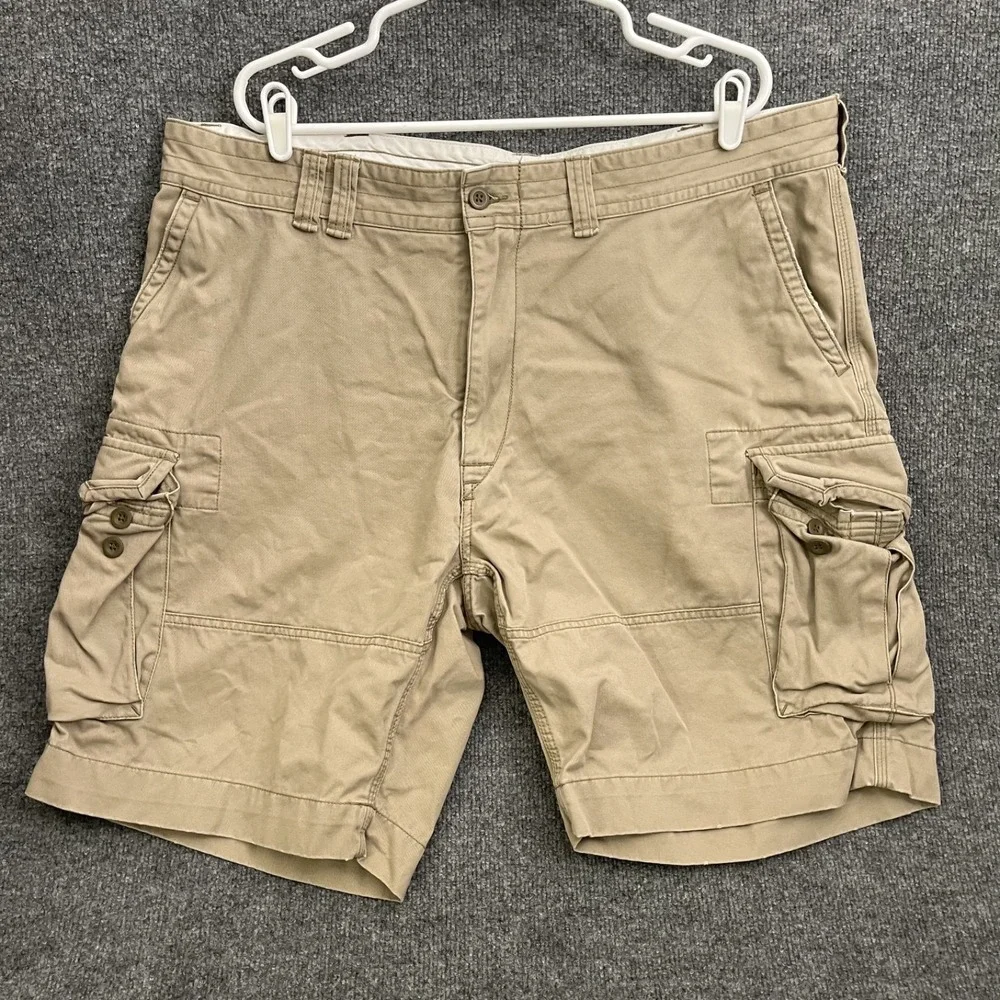 Polo Ralph Lauren Cargo Cotton Shorts Men's Sz 42 Khaki